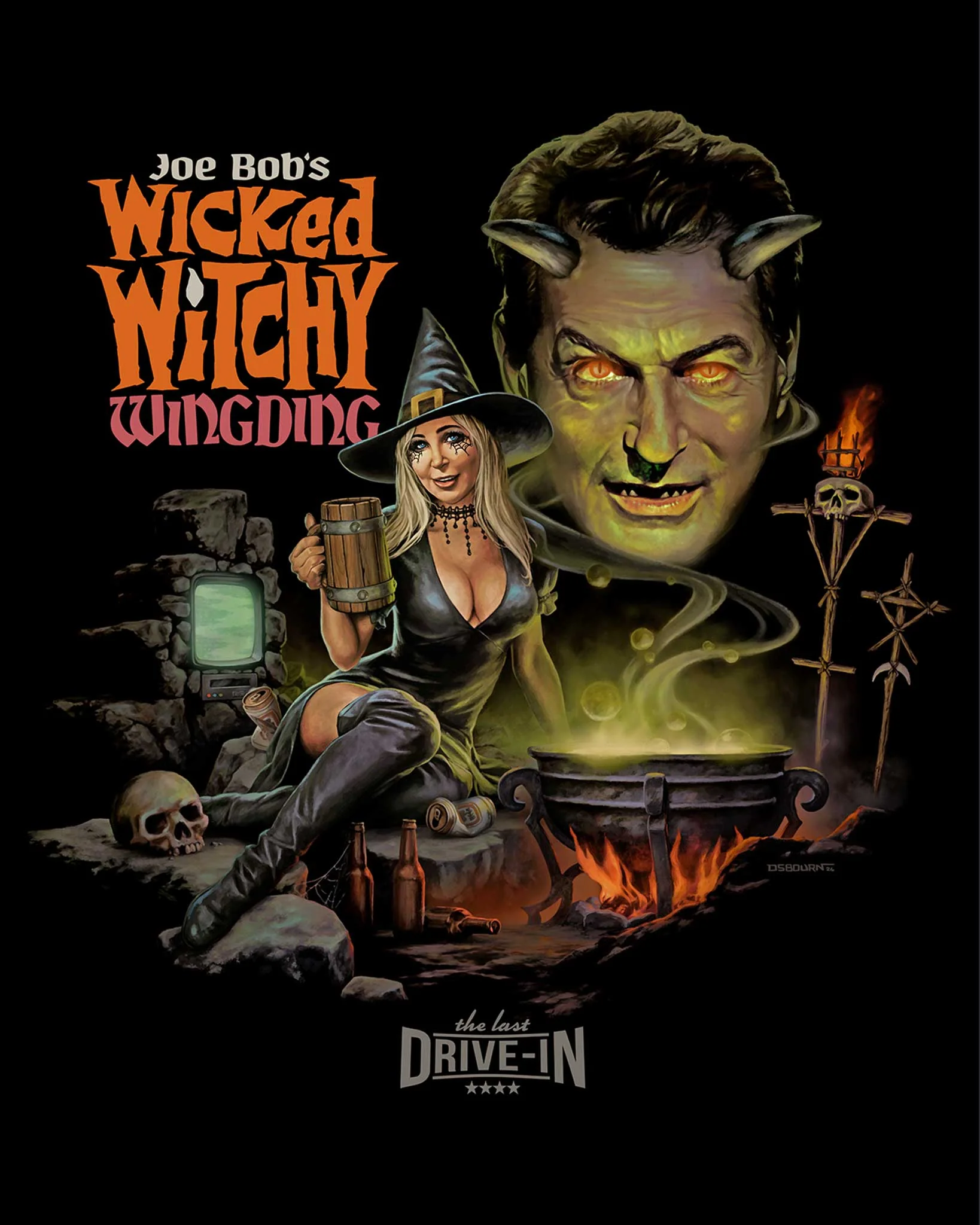 Joe Bob's Wicked Witchy Wingding - Zippered Hoodie - Image 4