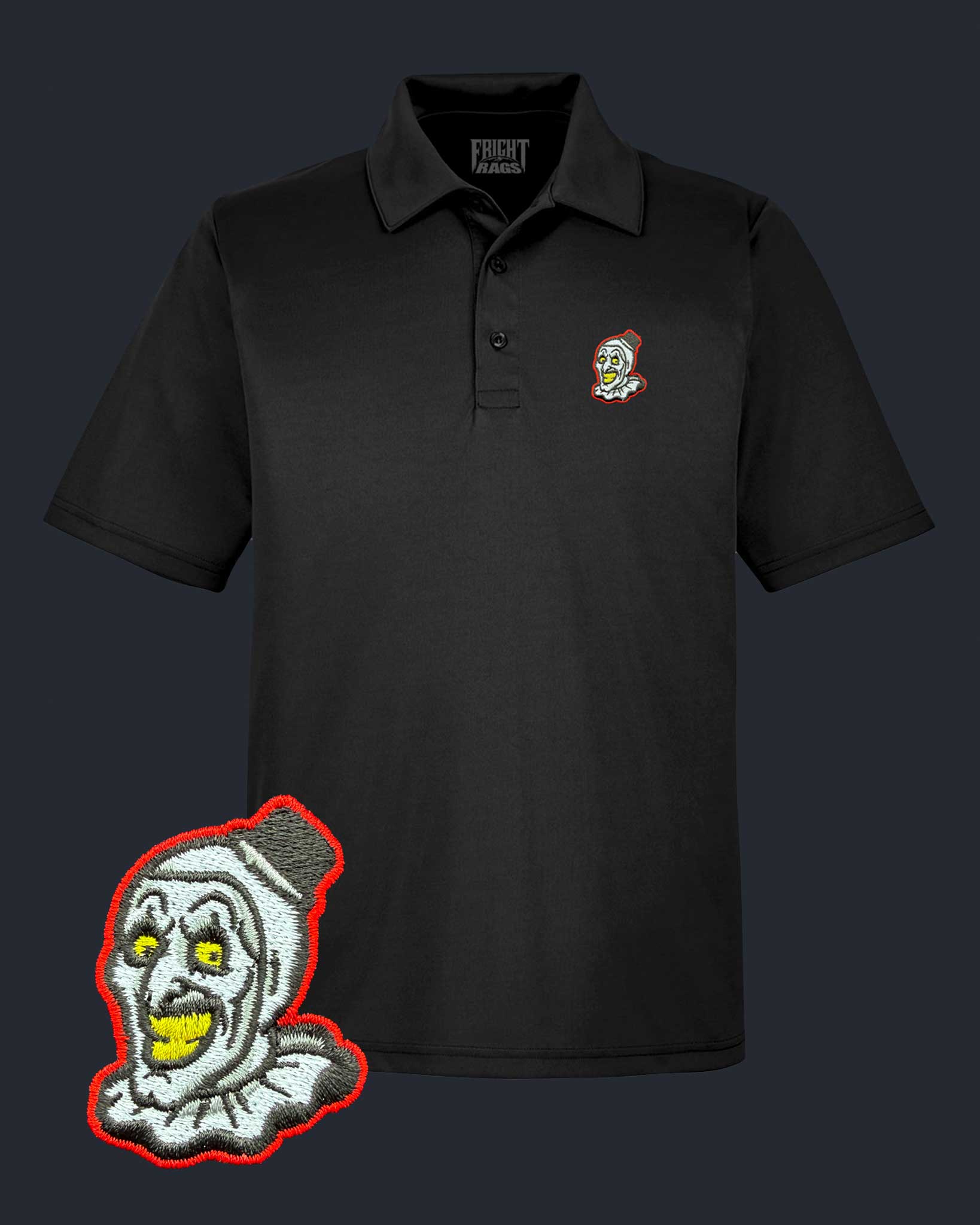 Miles County Clowns Polo Shirt - Black