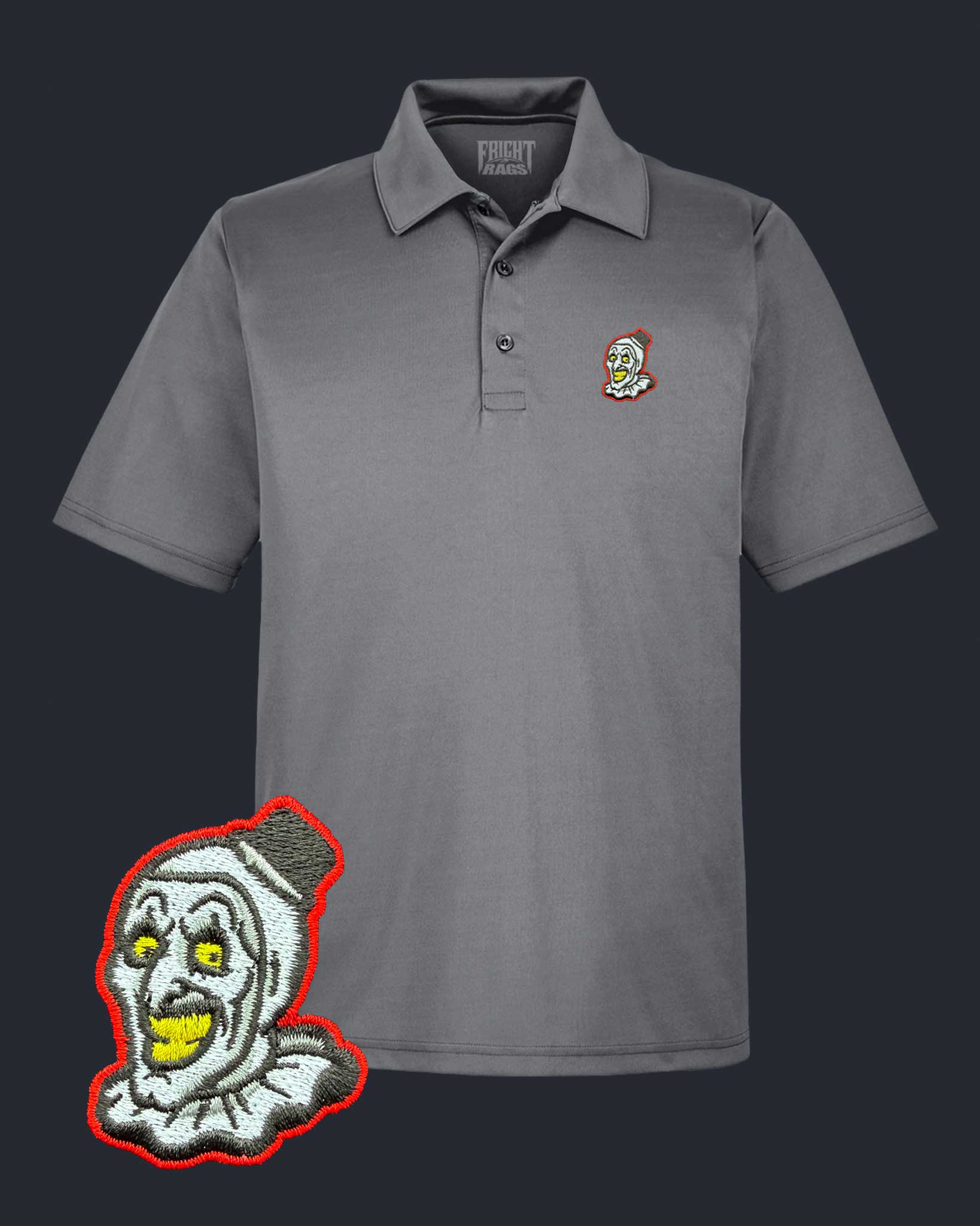 Miles County Clowns Polo Shirt - Graphite