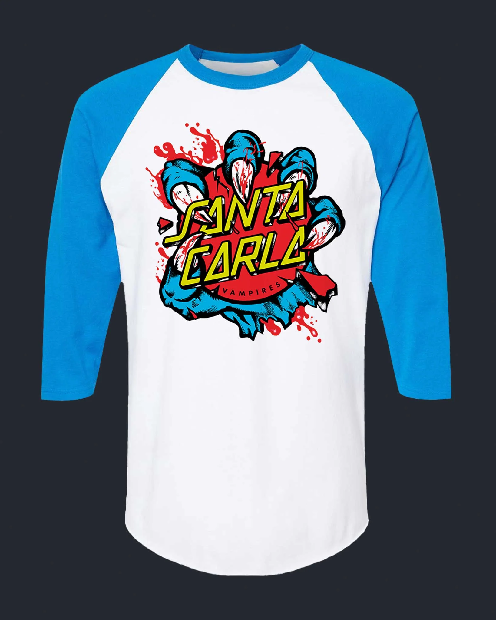 Santa Carla - Baseball Tee - Image 3