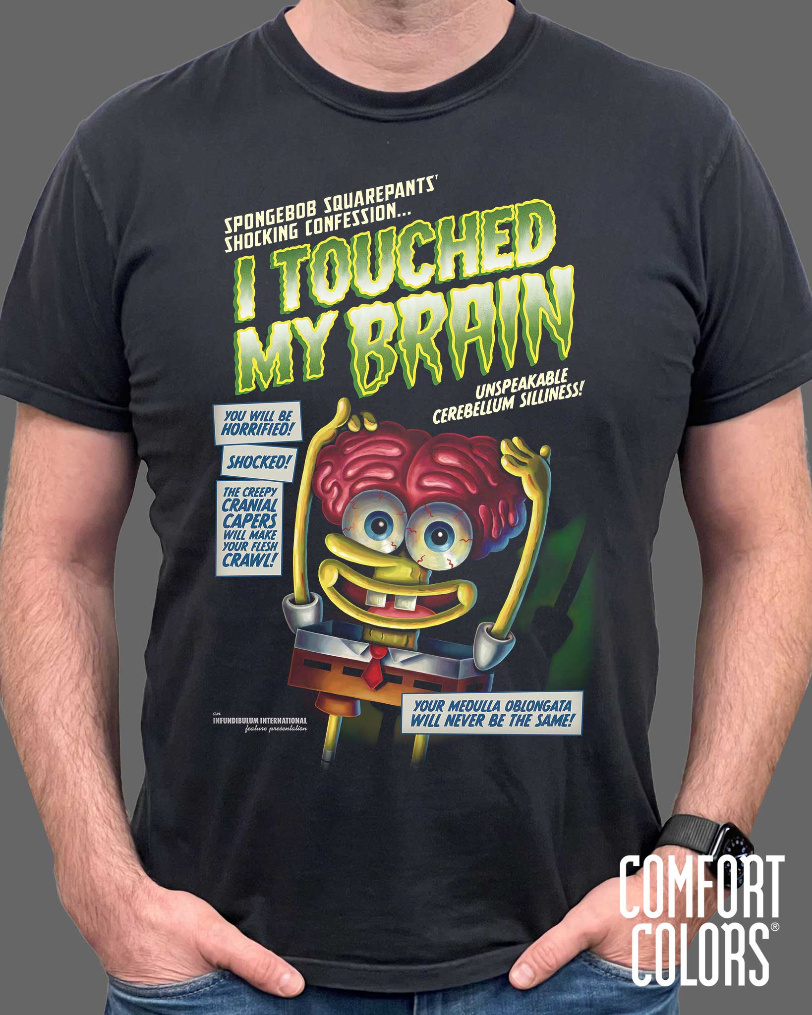 Spongebob Squarepants - I Touched My Brain - Comfort Colors - Image 3