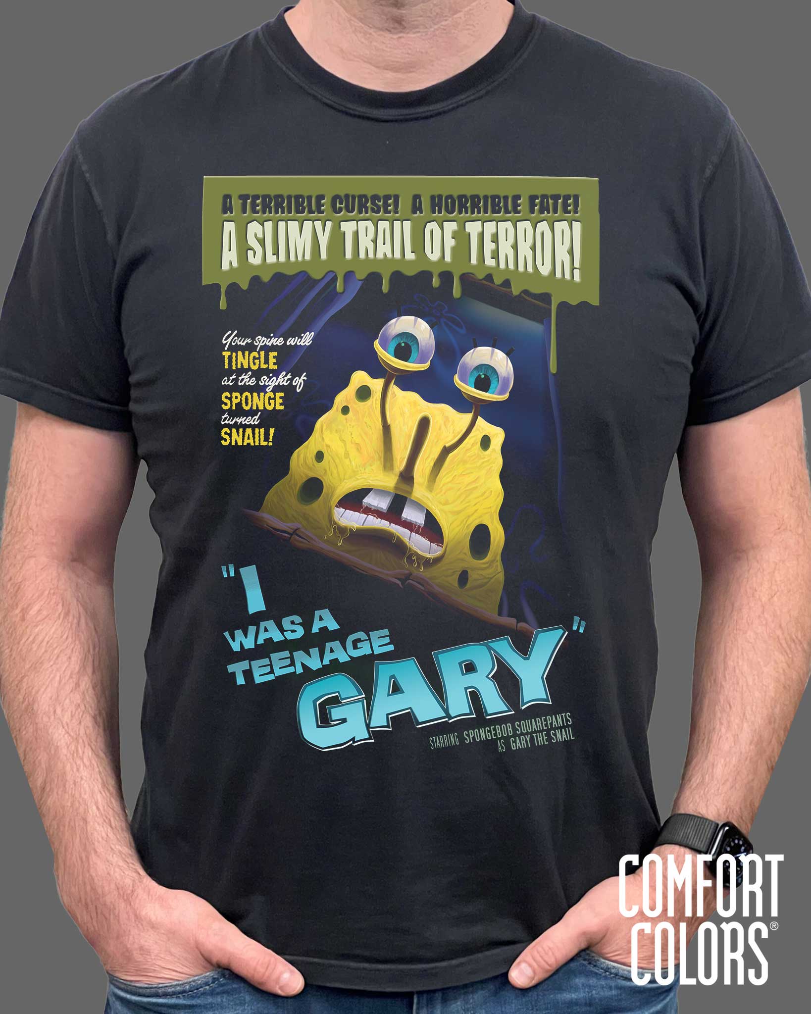 Spongebob Squarepants - I Was A Teenage Gary - Comfort Colors - Image 3